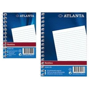 Atlanta - Notizbuch Djois A7-Linie 100 Seiten mit seitlicher Spirale | 20 Stück