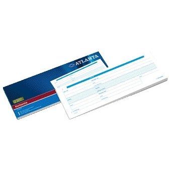 Atlanta - Quittungsheft Djois 105x297mm 100 Blatt