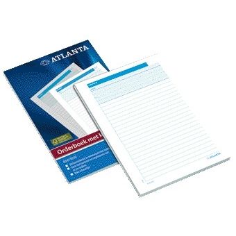 Atlanta - Bestellbuch Djois A5 50x2 Blatt mit Carbonweiß | 5 Stück