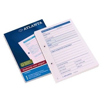 Djois - Kassenbonausgabe A6 100 Blatt rosa | 5 Stück