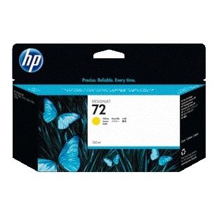 HP - Tintenpatrone 72, 130 ml, OEM C9373A, gelb