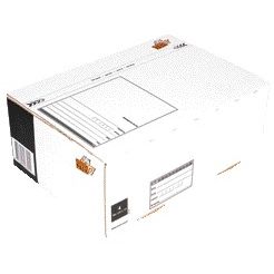 CleverPack - Postpaketkasten 4 305x215x110mm weiß Packung mit 25 Stück