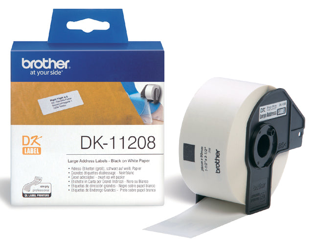 Label Bruder DK-11208 38x90mm große Adresse 400 Stück