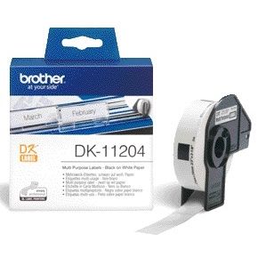 Brother - Etikett DK-11204 multifunktional 17x54mm 1 Rolle à 400 Stück w..