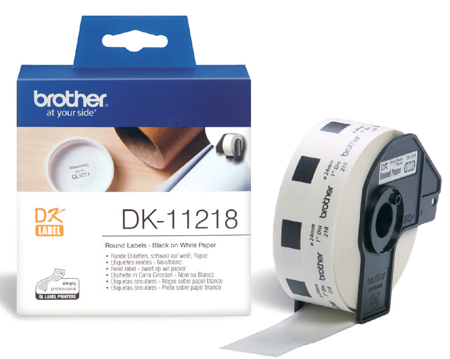 Bezeichnung Bruder DK-11118 24 mm rund 1000 Stücke