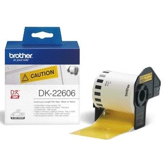Brother - Etikett DK-22606 Endlos 62 mm 1 Rolle à 15 m gelb | 3 Stück