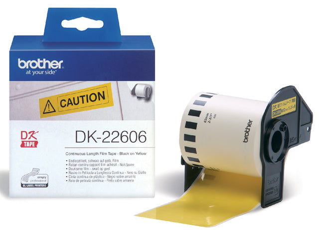 Label Bruder DK-22606 62 mm 15-Meter-Gelbfilm