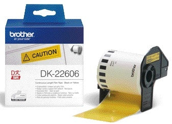 Brother - Etikett DK-22606 Endlos 62 mm 1 Rolle à 15 m gelb | 3 Stück