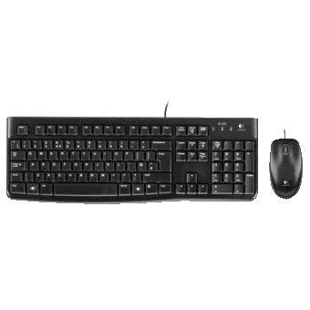 Logitech - Tastatur K120 Qwerty + Maus USB schwarz