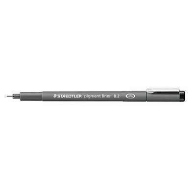 Staedtler - Fineliner Pigment 308 schwarz 0,2mm | 10 Stück