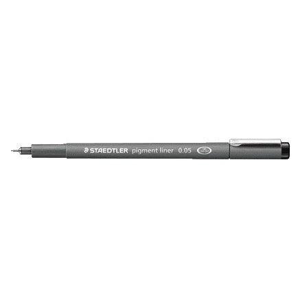Staedtler - Fineliner Pigment 308 schwarz 0,05mm | 10 Stück