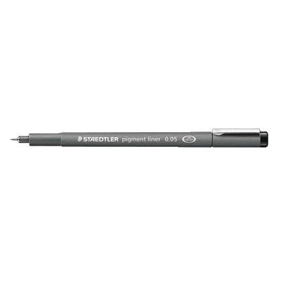 Staedtler - Fineliner Pigment 308 schwarz 0,05mm | 10 Stück