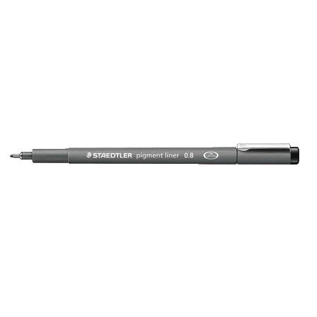 Staedtler - Fineliner Pigment 308 schwarz 0,8mm