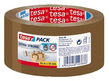 Tesa - Verpackungspaket extra 66mx50mm PVC br | 6 Stück