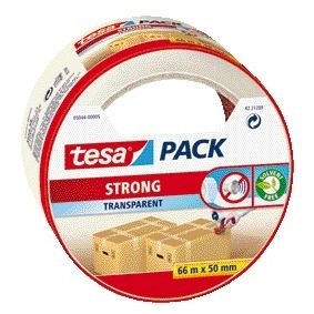 Tesa - Verpackungspaket® Strong 66mx50mm transparent | 6 Stück