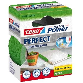 Tesa - Textile® extra Power Perfect 2,75mx38mm grün | 6 Stück