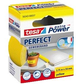 Tesa - Textile® extra Power Perfect 2,75mx38mm gelb