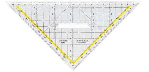 Aristo - Geotriangular 1650/2 225mm mit transparentem Griff
