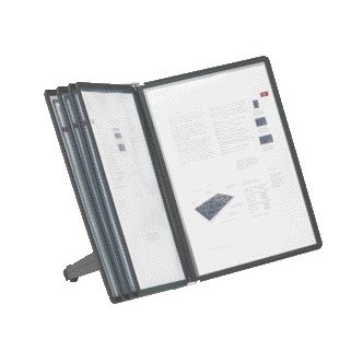 Langlebig – Schreibtischständer 5540 Sherpa Soho mit 5 Taschen schwarz