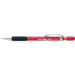 Pentel - Druckbleistift A313 HB 0,3 mm rot | 12 Stück
