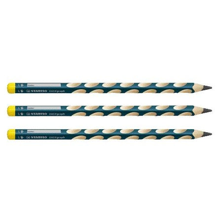 Stabilo - Bleistift Easygraph Graphit 321 HB für Linkshänder | 6 Stück