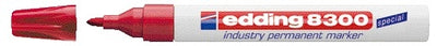 Edding - Filzstift 8300 Industrie rund 1,5-3mm rot | 10 Stück