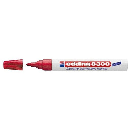 Edding - Filzstift 8300 Industrie rund 1,5-3mm rot | 10 Stück