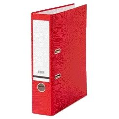 Qbasic - Ordner A4 80mm Karton rot