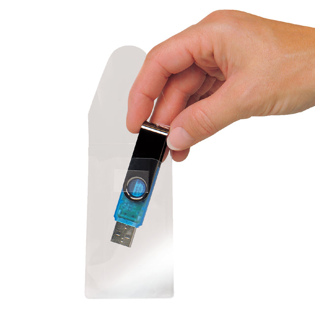 USB -Abdeckung 3L 52,5 x 90 mm mit schließender Selbstadhäsion transparent