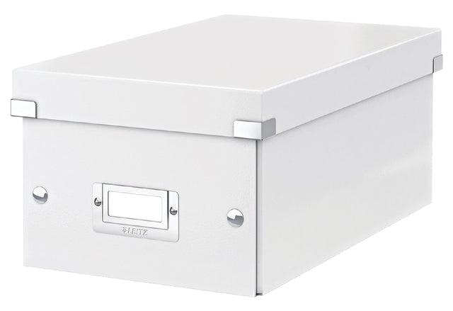 DVD -Box Leitz Wow Click & Store 206x147x352mm Weiß