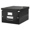 Leitz - Aufbewahrungsbox Click Store WOW mittlerer Recyclingkarton 281x200x370mm schwarz
