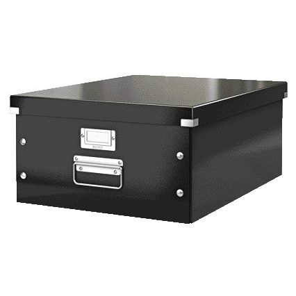 Leitz - Aufbewahrungsbox Click Store WOW groß 369x200x482mm schwarz