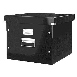 Leitz - Hängeregistraturbox Click Store WOW Recyclingkarton 357x285x367mm schwarz