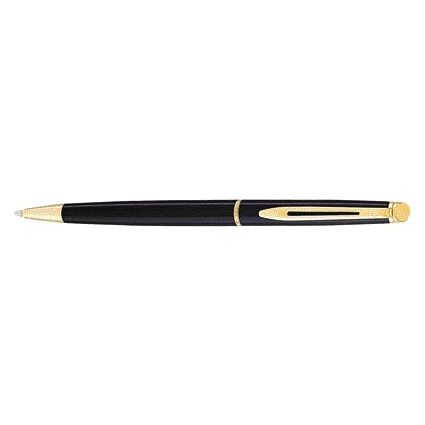 Waterman - Hémisphère schwarz lackierter GT mittelgroßer Kugelschreiber