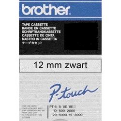 Brother - Labele P-touch TC-101 Standard 12 mm Schwarz auf Transparent