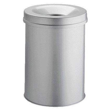 Vepa Bins – Papierkorb mit Flammensperre Vepabins 15 Liter 26 cm grau