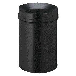 Langlebig - Papierkorb mit Flammensperre 3325-01 15 Liter schwarz