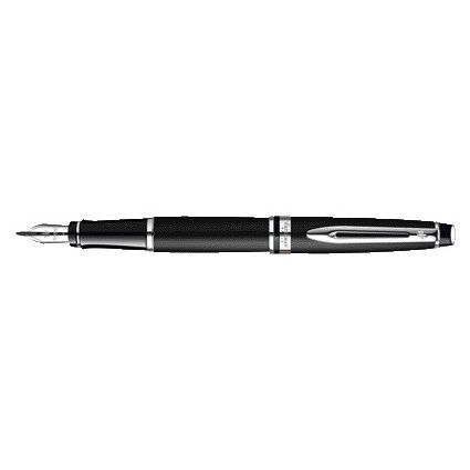 Waterman - Füllfederhalter Expert schwarz lackiert CT mittel