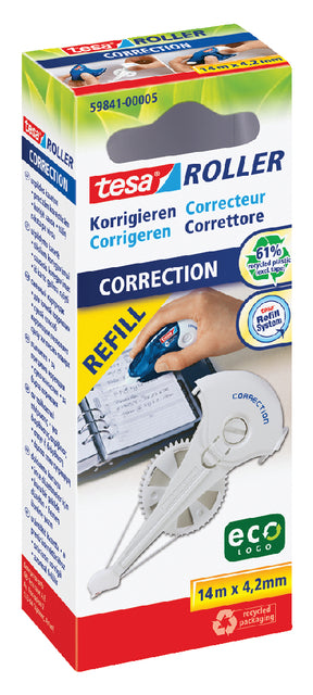 Korrektur Ripping Tesa Ecologo 4,2mmx14m in Hanging Box | 5 Stücke