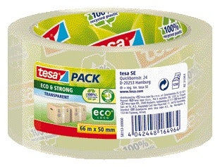 Tesa - Verpackungspaket® Eco Strong 66mx50mm transparent | 6 Stück