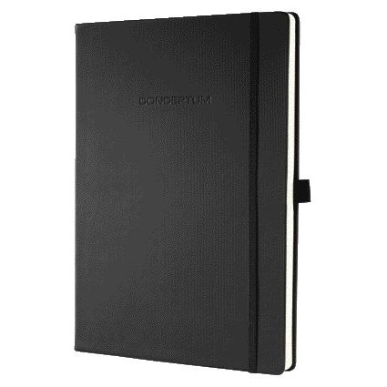 Sigel - Notizbuch Conceptum Pure A4 line schwarz | 20 Stück