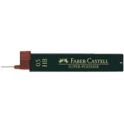 Faber Castell - Bleistiftmine Faber-Castell HB 0,5 mm Superpolymer-Röhre mit 12 Stück