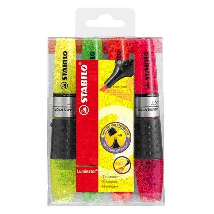 STABILO - Textmarker Luminator XT sortiert 71/4 sortiert im Karton mit 4 Stück