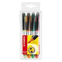 STABILO - Textmarker 545/4 sortiert, Karton mit 4 Stück
