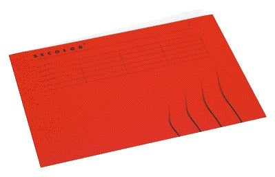 Jalema - Faltmappe A4 100 % Recyclingkarton 250gr rot | 250 Stück