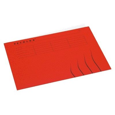 Jalema - Faltmappe A4 100 % Recyclingkarton 250gr rot | 25 Stück