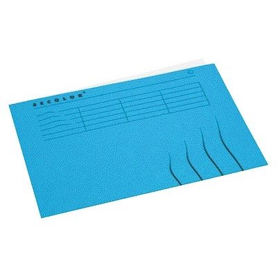 Jalema - Faltmappe A4 100 % recycelter Karton 250 g blau | 25 Stück