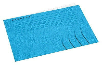 Jalema - Faltmappe A4 100 % recycelter Karton 250 g blau | 250 Stück