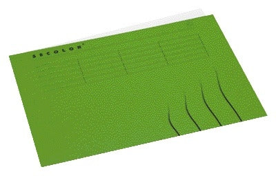 Jalema - Faltmappe A4 aus recyceltem Karton 250gr gn | 25 Stück