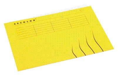 Jalema - Faltmappe A4 100 % recycelter Karton 250 g gelb | 250 Stück